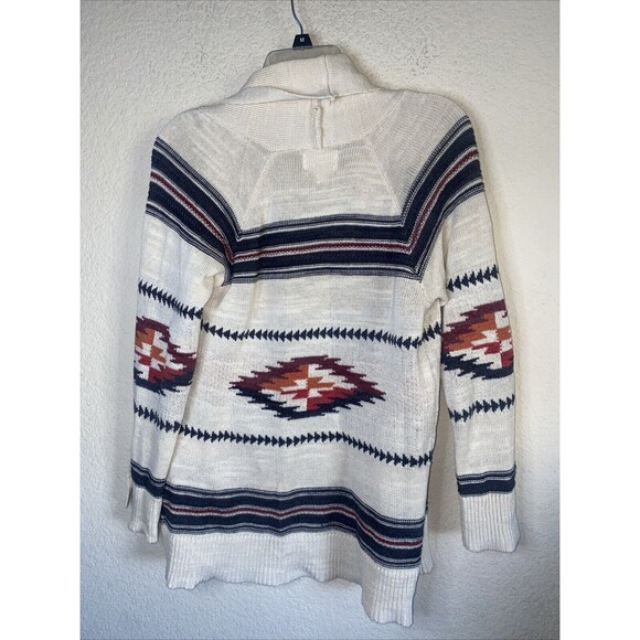 Olive and Oak tribal Western country Aztec Native Long Cardigan S sweater - Picture 4 of 5